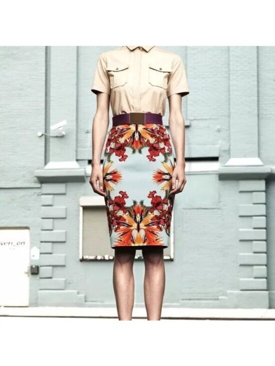 Givenchy Dresses & Skirts - Givenchy Birds of Paradise Resort 12 Collection Ricardo Tisci Knit Pencil Midi S